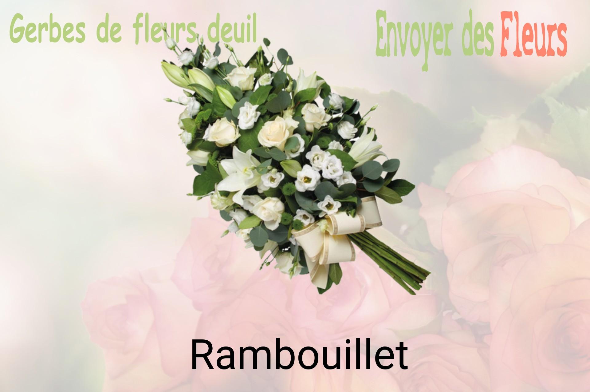 Gerbe de fleurs de deuil livrée à Rambouillet